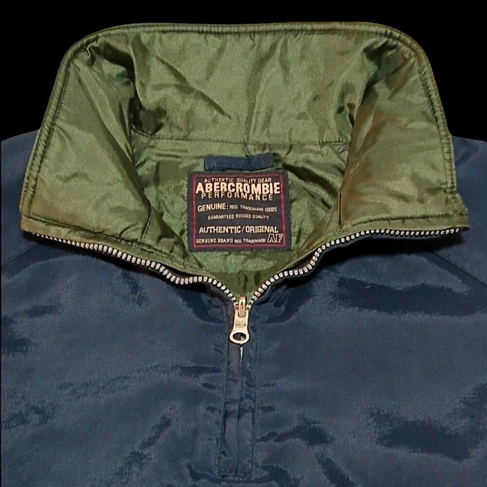 Vintage 90's Abercrombie & Fitch Anorak-Style Reversible Pullover Jacket